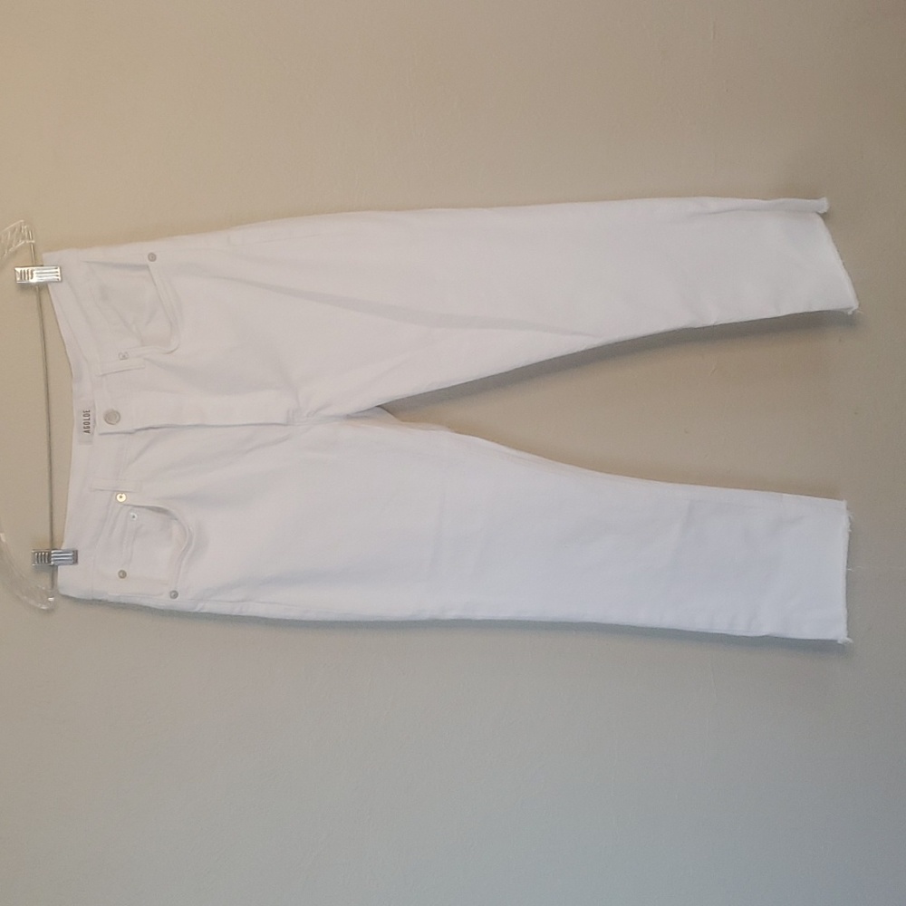 Agolde Women's High Rise Jeans in White
